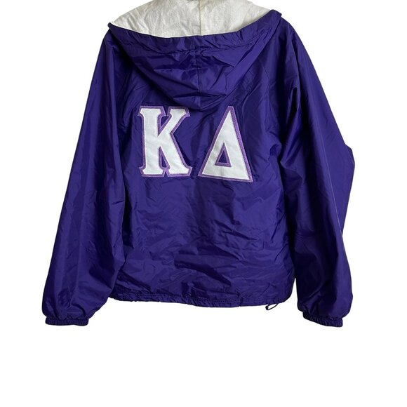 Charles River Apparel Unisex Windbreaker Jacket With Hoodie PURPLE  Size Medium - Picture 4 of 16